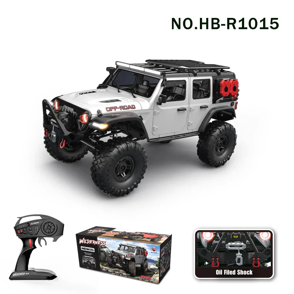 Fast 4WD RC Rock Crawler Car with LED Lights