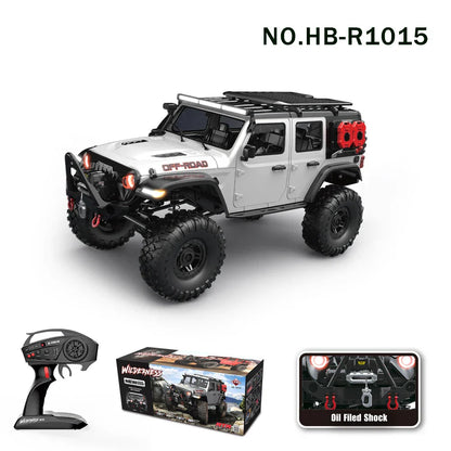 Fast 4WD RC Rock Crawler Car with LED Lights
