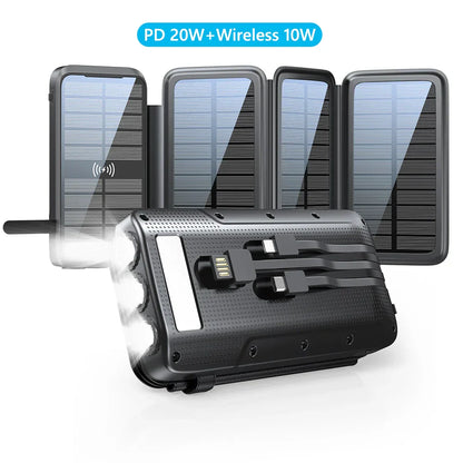 Compact Solar External Battery Fast Charging
