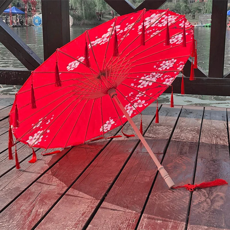 Sustainable Bamboo Wooden Handled Umbrella - Luxicro