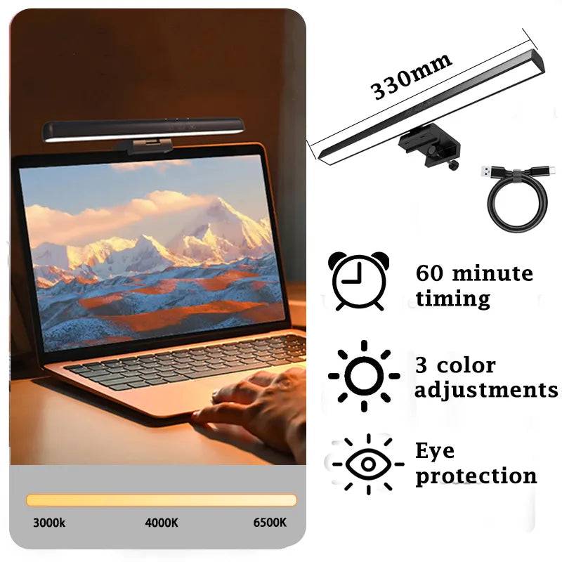 Slim LED Monitor Desk Light Bar