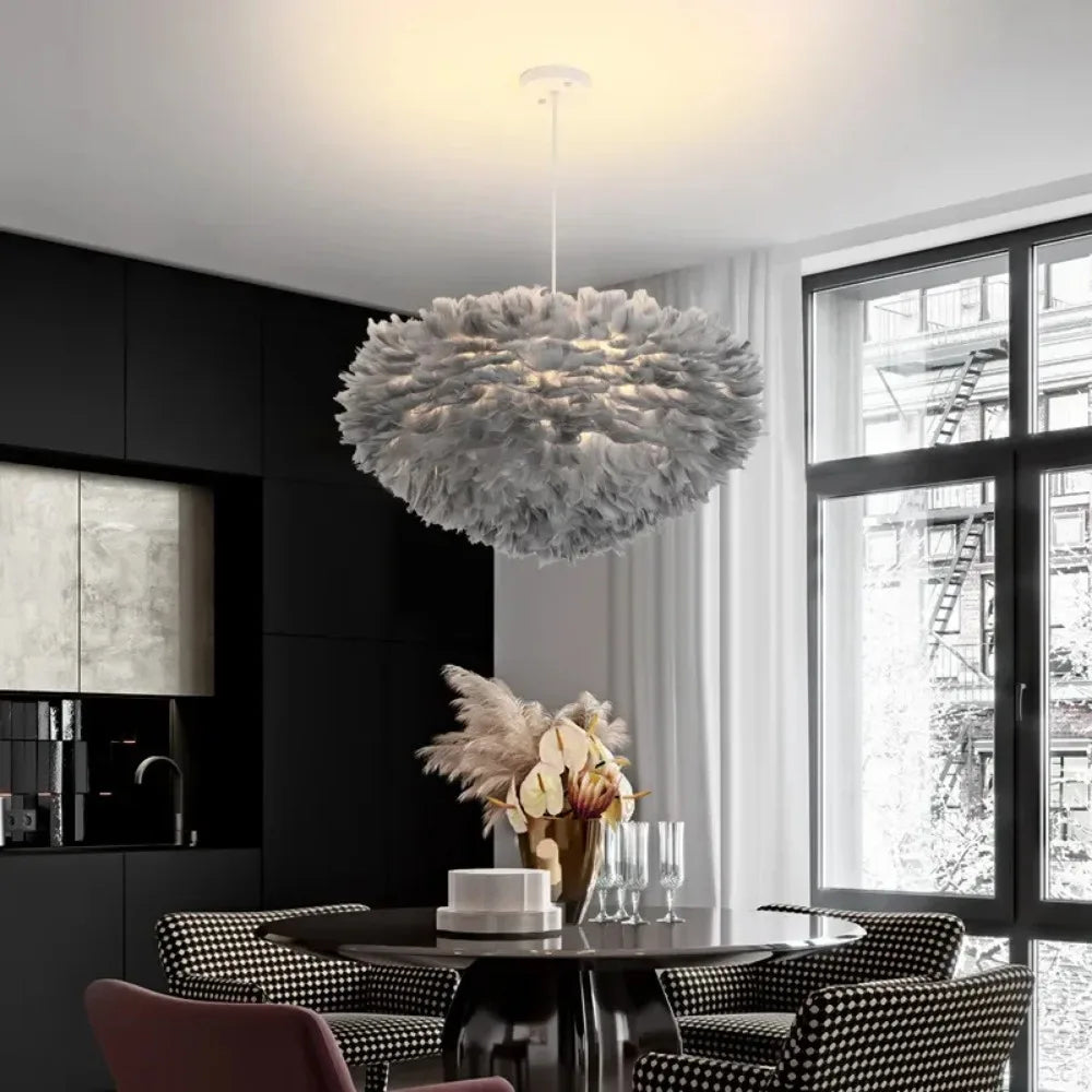 Simple White Pendant Light Fixture