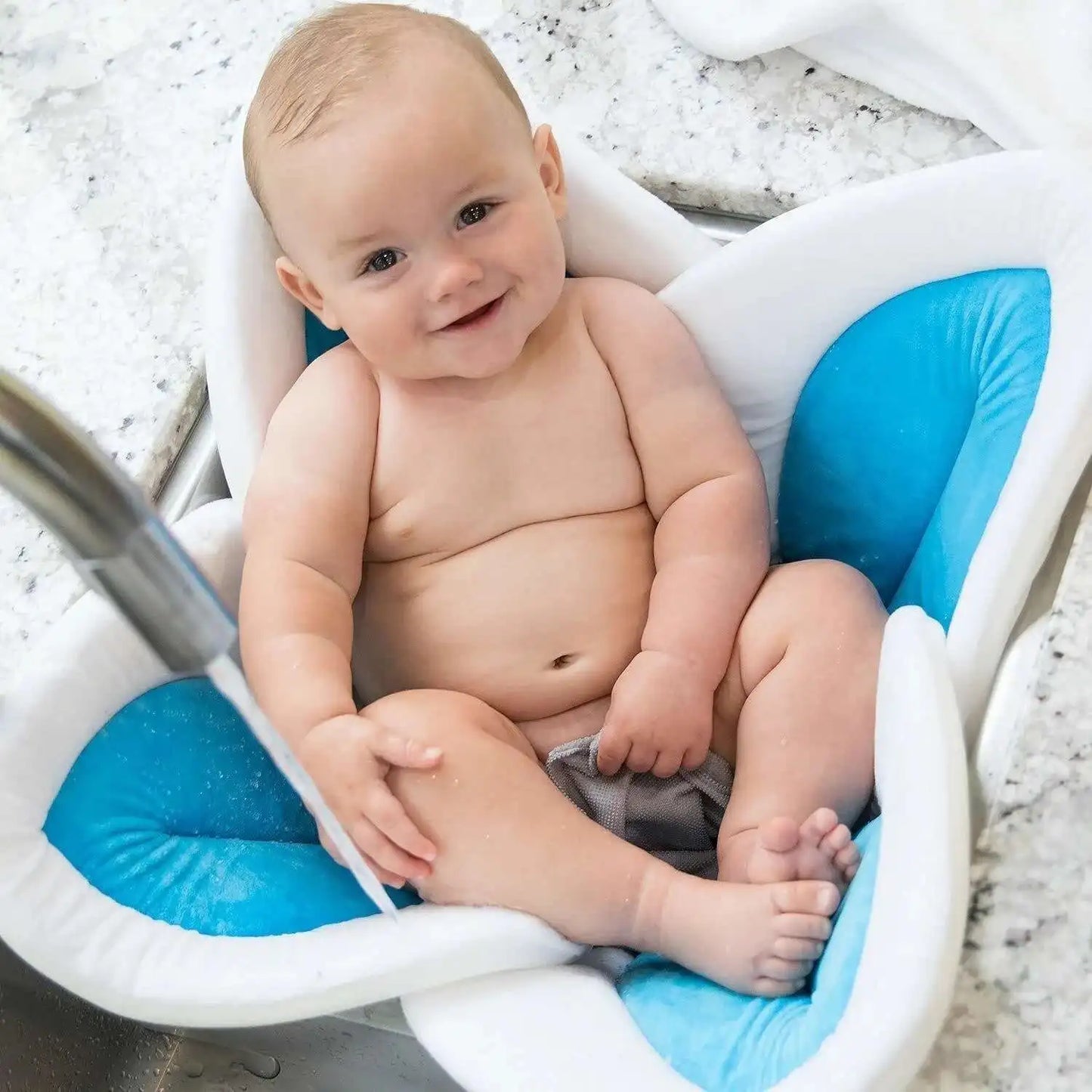 Cushy Flower Baby Bath Mat - Anti Slip Shower Pad - Luxicro