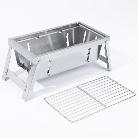 Compact Stainless Steel Outdoor Grill - Luxicro