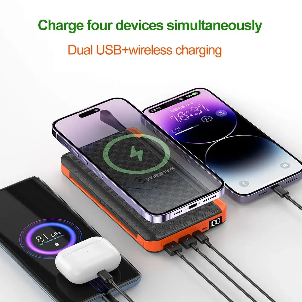 Portable Solar Power Bank 15W Waterproof Charger - Luxicro