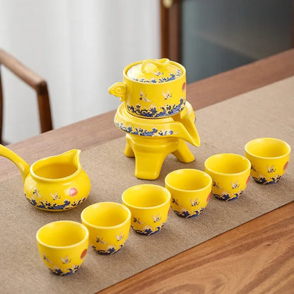 Traditional Asian Dragon Tea Set