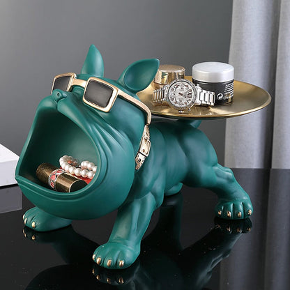 Cozy Bulldog Figurine Lamp