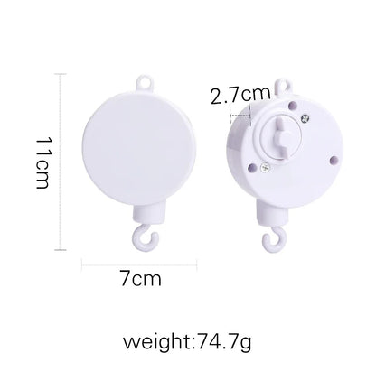 Soft Wood Baby Crib Mobile with Calming Music