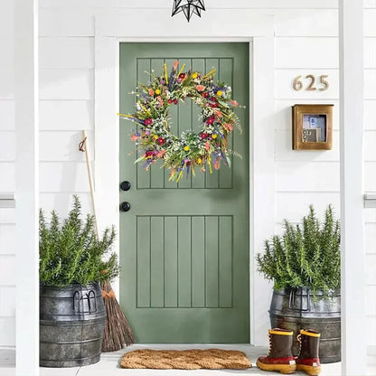 Delicate Flower Wreath for Indoor Decor