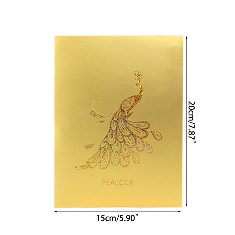 Vibrant Peacock Design Greeting Card
