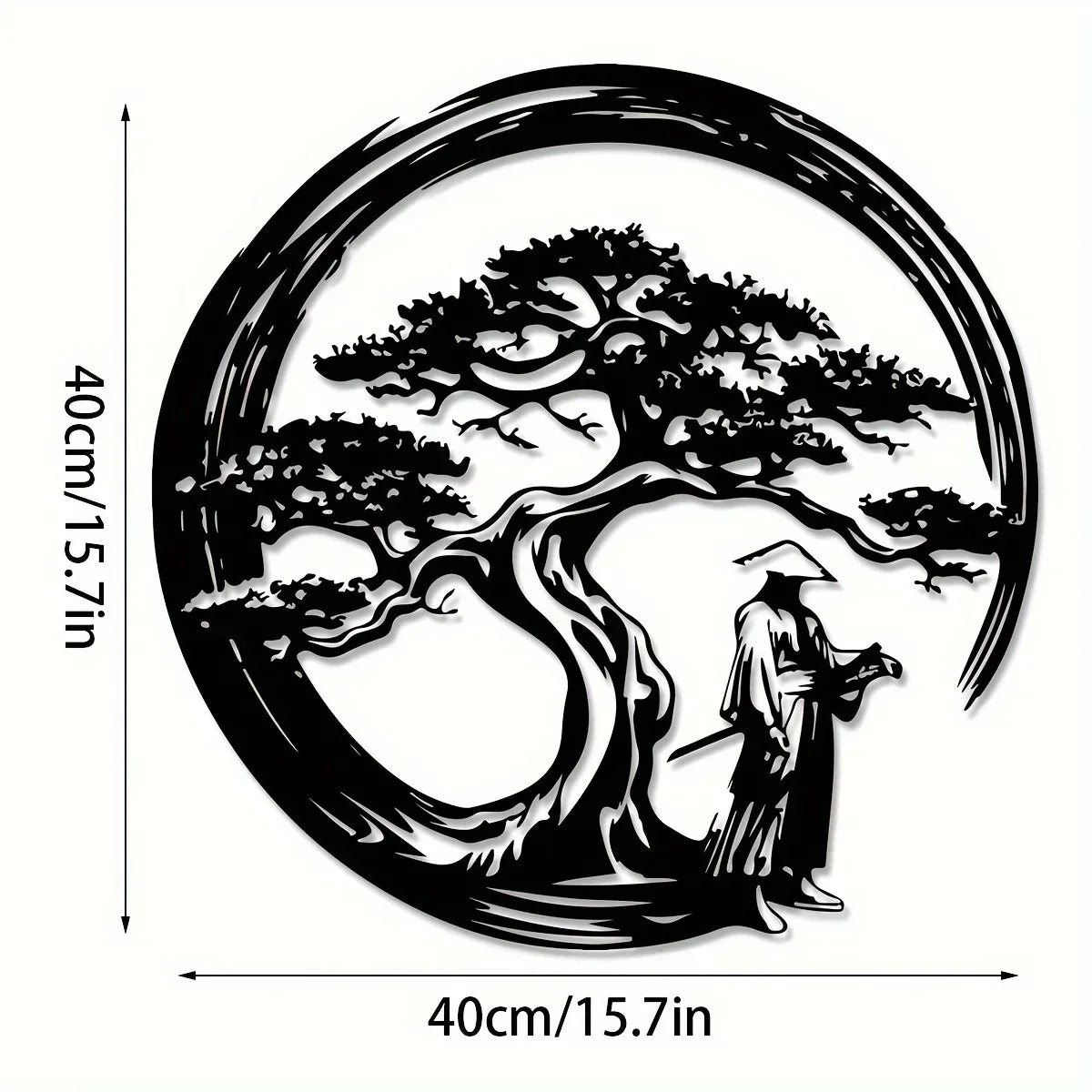 Beautiful Asian Bonsai Tree Wall Decoration