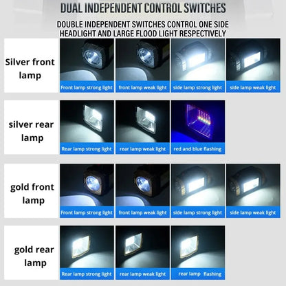 Compact Solar Power Bank with LED Lantern