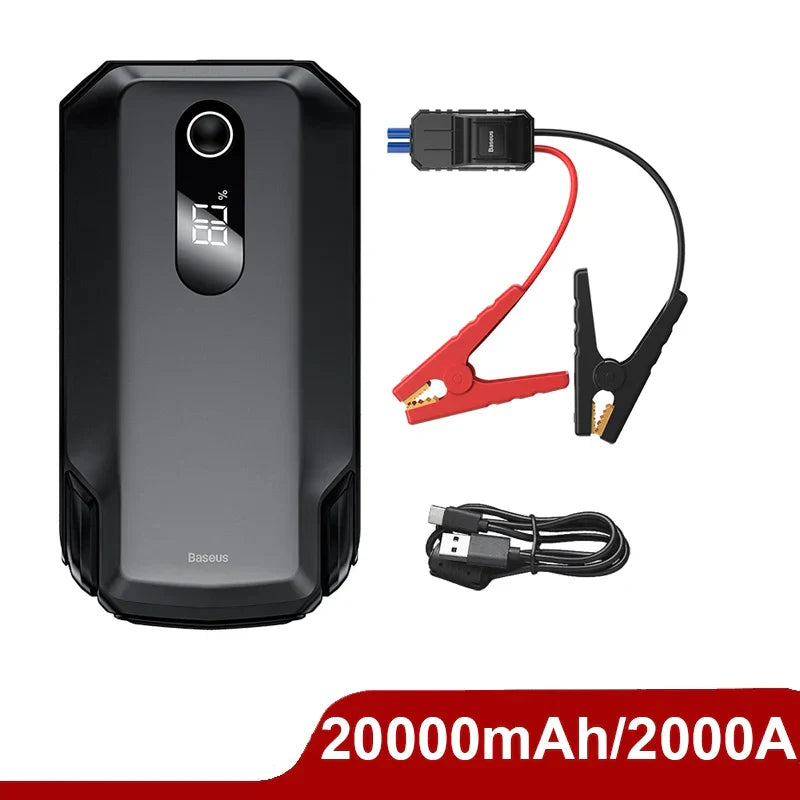 Compact Car Battery Booster Portable 12V Emergency Charger