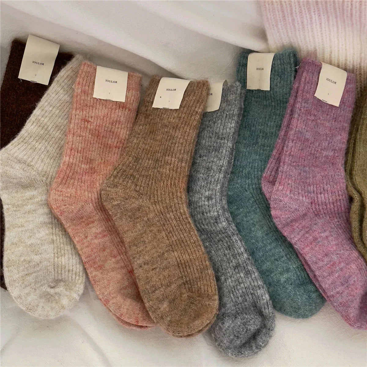 Warm Cozy Women's Thermal Socks with Wool Blend