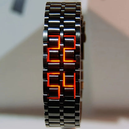 Colorful LED Flowing Digital Sports Watch