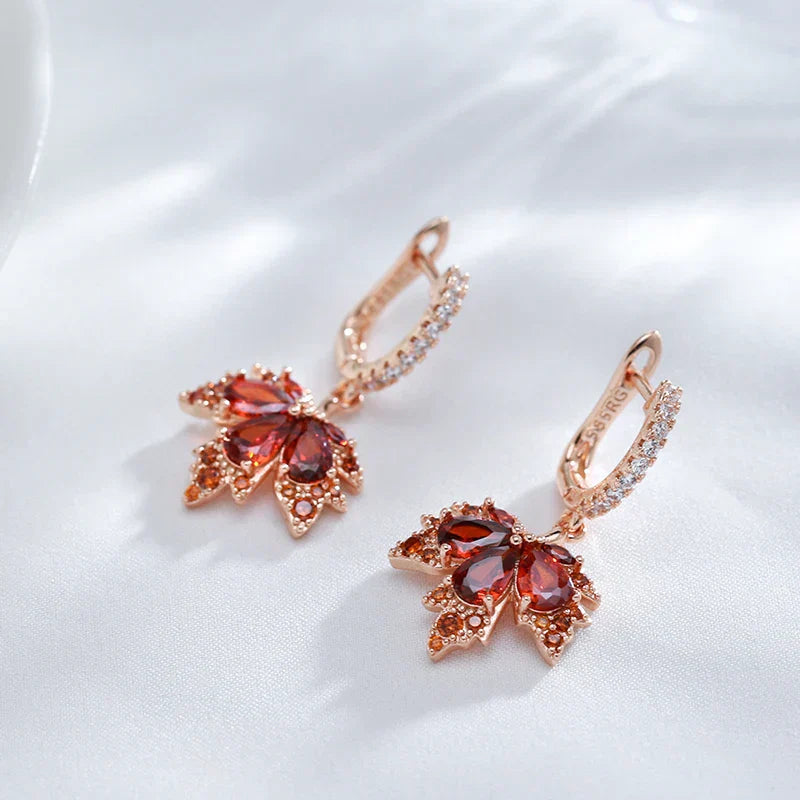 Autumn Gold Dangle Earrings