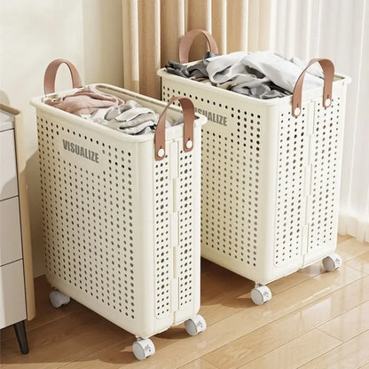 Space Saving Collapsible Laundry Hamper Basket