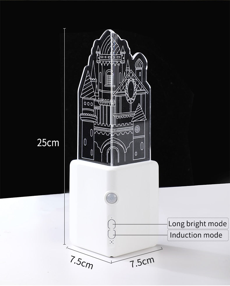 Bright 3D LED Rechargeable Night Light