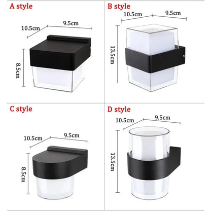 Bright LED Outdoor Wall Lamp Waterproof Energy Saving