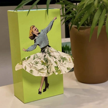 Bright Floral Paper Tissue Box