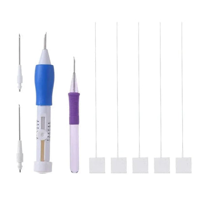 Complete Embroidery Starter Kit with Punch Needle Tools