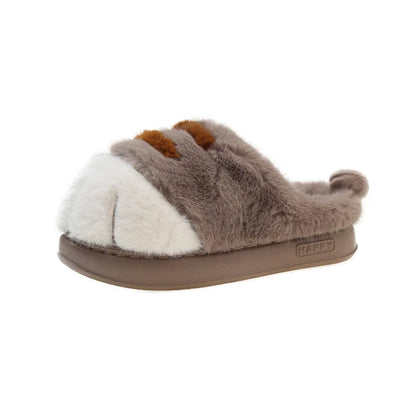 Cozy Cat Paw Slippers for Women