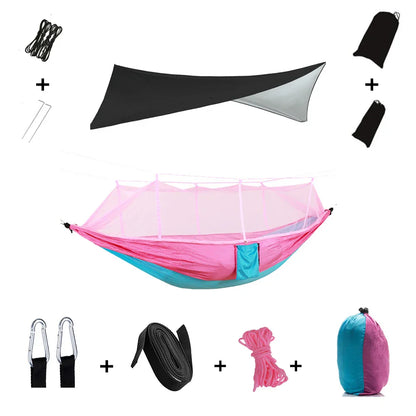 Lightweight Waterproof Camping Hammock with Bug Net