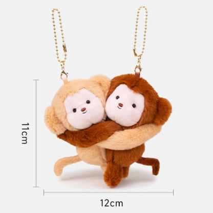 Cute Plush Animal Hug Keychain Toys
