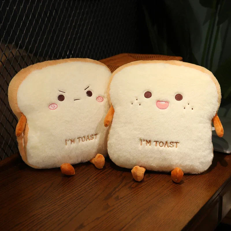 Cozy Toast Shaped Super Soft Heat Pillow