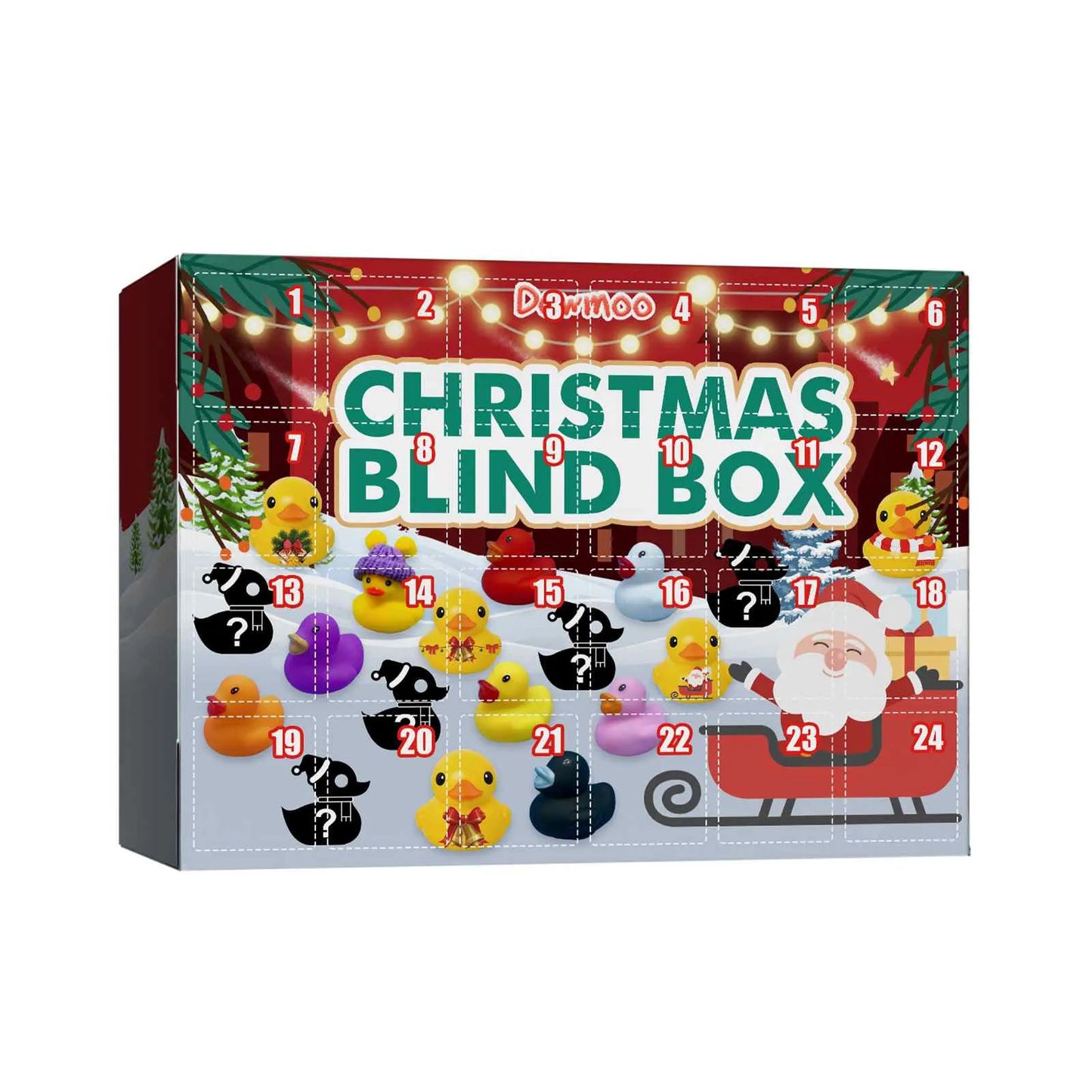 Colorful Quacking Duck Holiday Advent Calendar