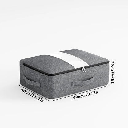 Big Collapsible Zip Storage Bag with View Window - Luxicro