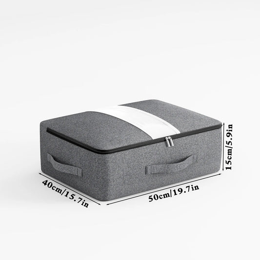 Big Collapsible Zip Storage Bag with View Window - Luxicro