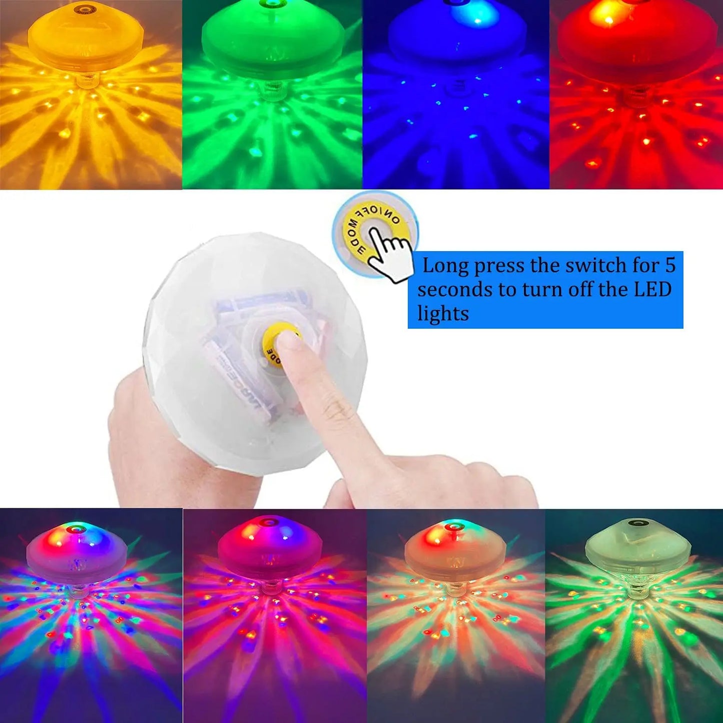 Multicolor LED Submersible Pool Light
