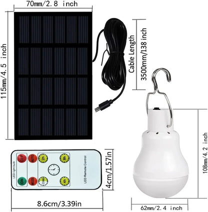 Portable Outdoor Solar Powered Lamp