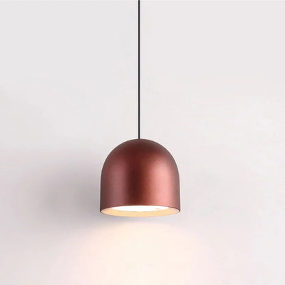 Sleek Aluminum Pendant Light with Clear Shade