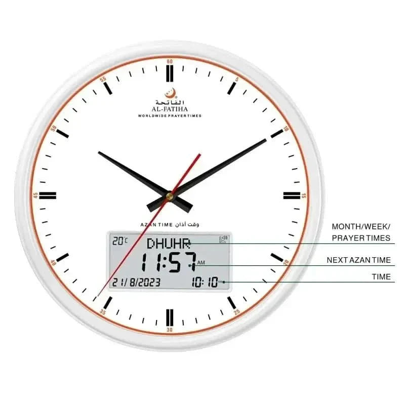 Automatic Muslim Prayer Time Table Clock