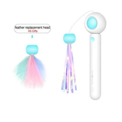 Colorful Feather Interactive Cat Toy