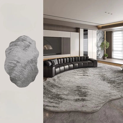 Plush Fuzzy Floor Rug Lamp for Living Room