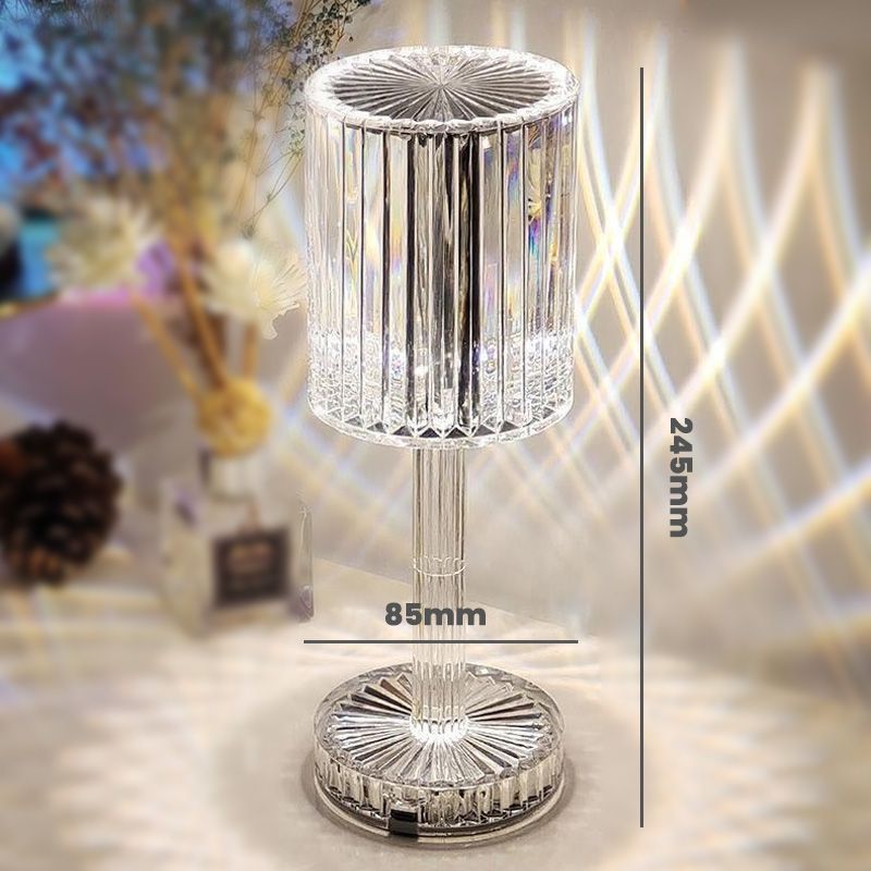 Sparkling Crystal Glass Bedside Table Lamp