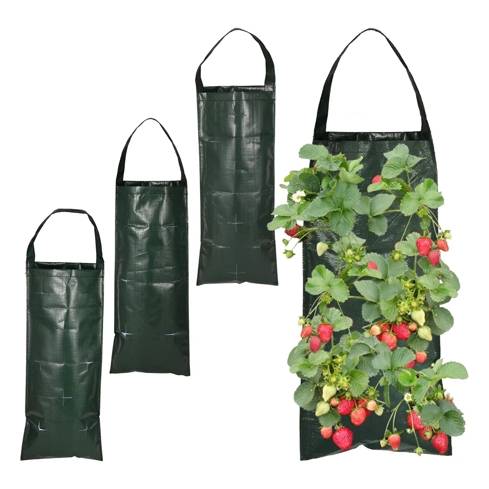 Hanging Planter Bags for Herbs and Strawberries - Luxicro