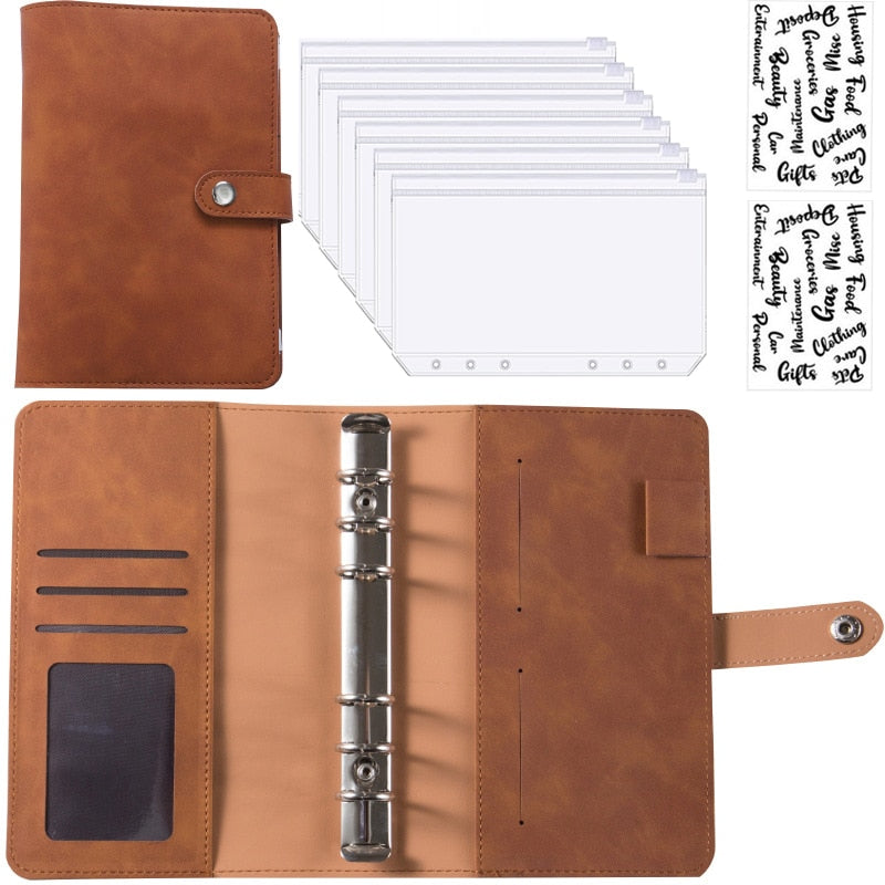 Luxury Leather Wallet Journal Planner Combo