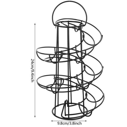 Space Saving Spiral Egg Storage Rack