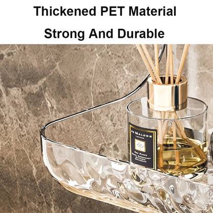 Clear Adhesive Wall Shelf for Bathroom & Kitchen