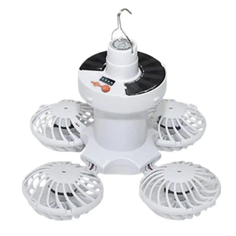 Portable Outdoor Solar Camping Light with Fan - Luxicro