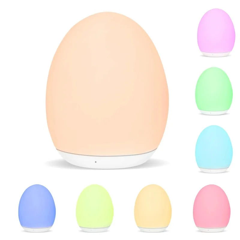 Fun LED Bedside Lamp with Touch Sensor for Kids