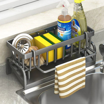 Kitchen Sink Caddy - Stainless Steel Sponge Holder