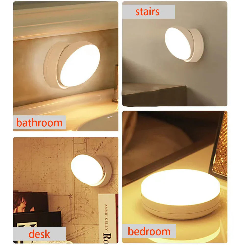 Bright LED Motion Night Light with Rotating Head