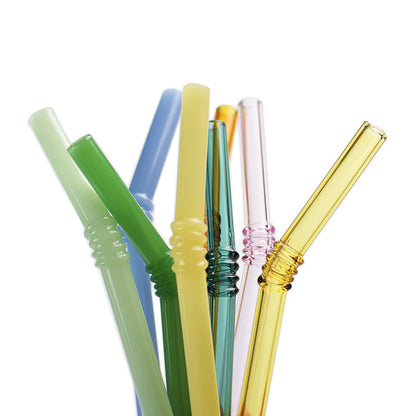 Eco Friendly Glass Drinking Straws Set