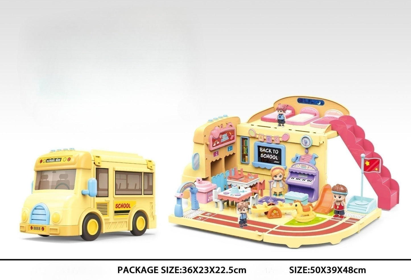 Big Children's Playhouse Bus Toy Set