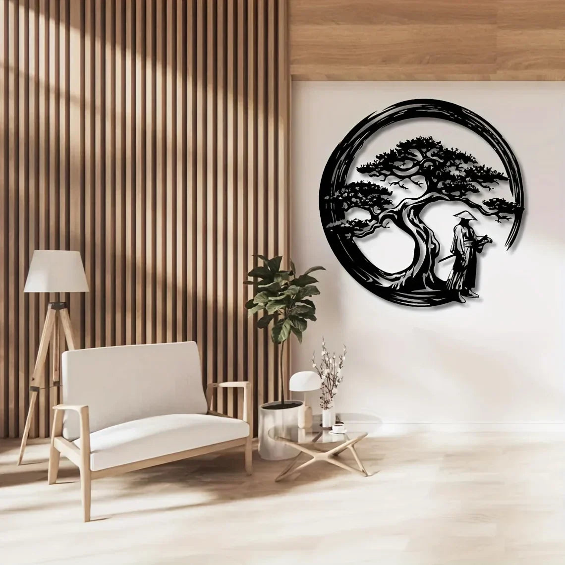 Beautiful Asian Bonsai Tree Wall Decoration